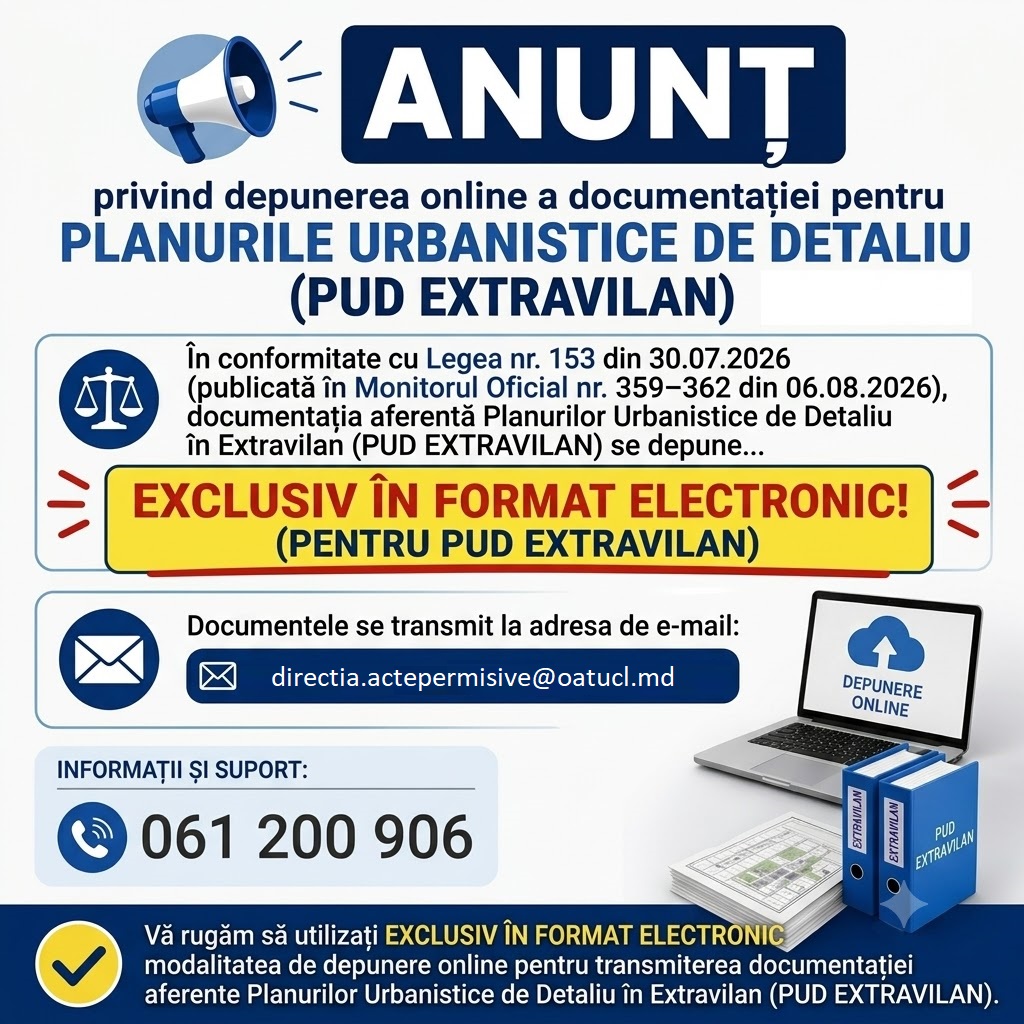 Changes regarding the submission of "PUD" documentation.